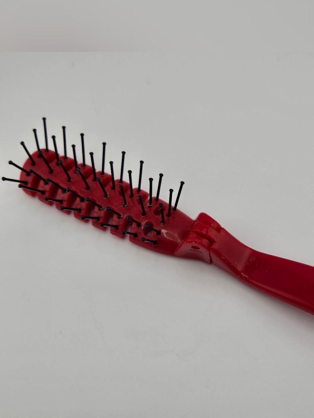 Vintage Cricket Red Vented Hairbrush Hair Styling Brush